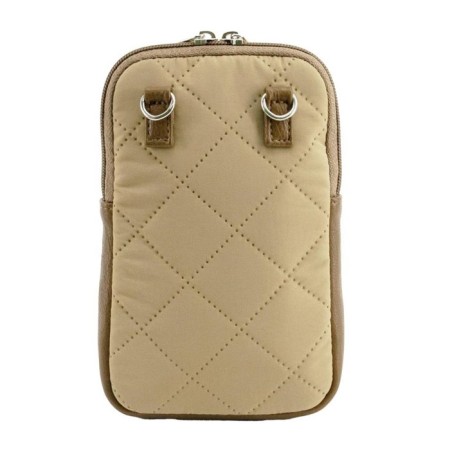 Bag, textiles, beige 13x2x19 cm-1