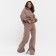 Women's costume (sweatshirt/trousers) is launched, brown color, rr m (44-46)