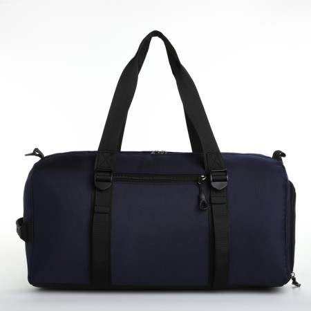 Sports bag with lightning, 2 pockets, long belt, blue color-1