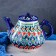 Rishtan ceramics "Patterns", 1600 ml, blue mix