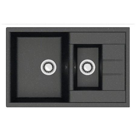 Kitchen is a kitchen from Zett Lab stone. 210/Q4, 755x500x218 mm, matte, mortise, black
