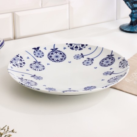 Plate "Roman Dandelion", D-270mm, Neo Gzhel-1
