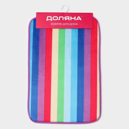 Bath and toilet mat “Rainbow wave”, 40 × 59 cm-6