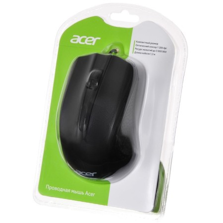 Acer OMW010 Black Optical Mouse (1200DPI) USB (3but)-9