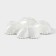 Menzhitsa ceramic 4 cells "Heart", 25 × 4.5 cm, white color