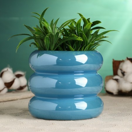 Pot "Hannana" 13x13x11cm, blue