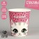 A single -single paper glass "Cute cat", 250 ml