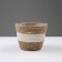 Kashpo wicker "Tanzania", 17.5x17.5x16 cm, natural, white