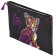 Brauberg A4 notebook folder, 1 compartment, polyester, on a zipper, with a pen, "Leopard", 272170