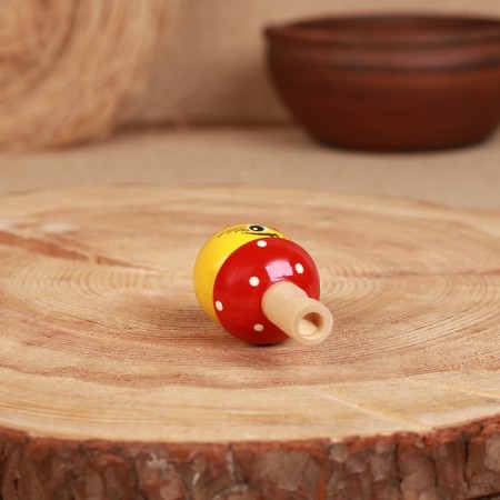 Whistle "mushroom", 6 cm, wood, mix-3
