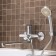 Bath mixer "RMS" SL137-006E, pour 277 mm, shower set, zinc, chrome