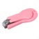Children's manicure set (scissors, kniper, saw, tweezers), pink color