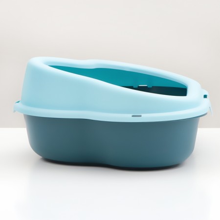 Toilet "Cloud" with a triangular side 48.5 x 39 x 20 cm, blue-2
