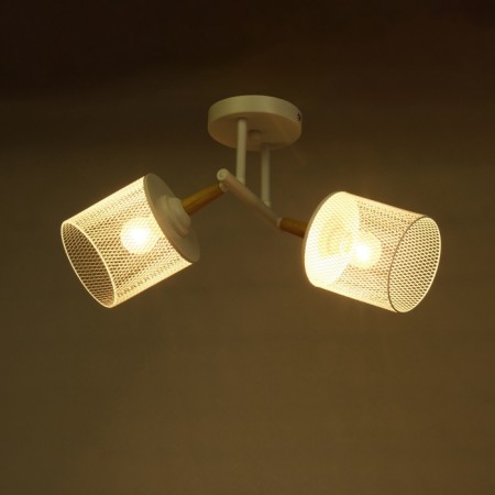 Rinas chandelier 2he27 40w is white 42x24x32 cm-2