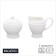 Serving set Magistro Crotone, 2 items: milkman 300 ml, sugar tower 300 ml, white color