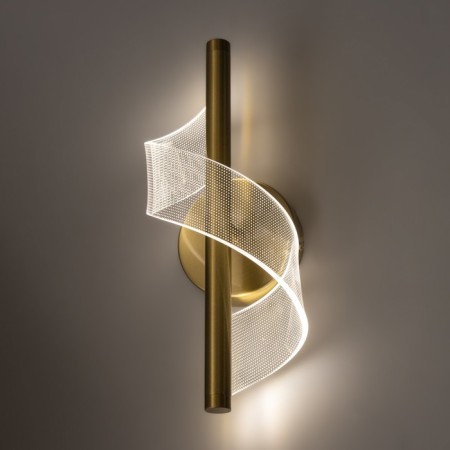 Bra "spiral" Led 3000k gold 30x13x13cm-4