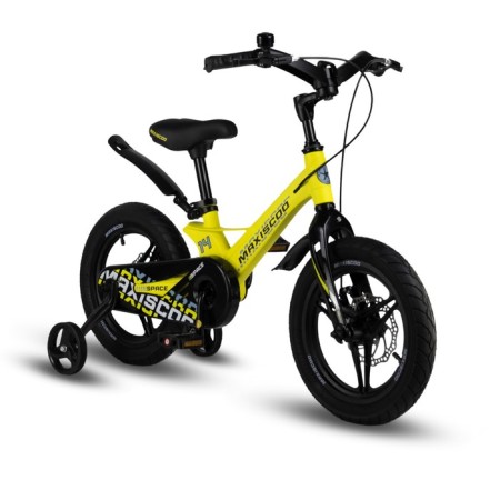 Bicycle 14 ’’ maxiscoo Space deluxe plus, color yellow matte-1