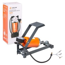 Air pump 300 with manometer, foot, mechanical, 300 cm3