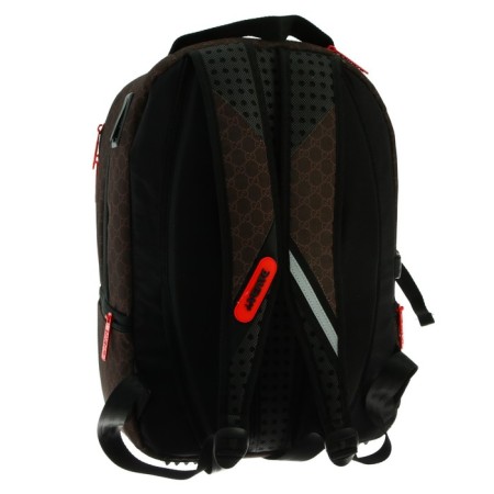 Youth backpack 39 x 30 x 17 cm, ergonomic back + usb and audio output, Devente Red Label, Beauty, Brown/Orange-1