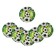 Disposable paper plate "goal" balls (18 cm)