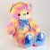 Soft toy "Bear", with shade, 80 cm, yellow color