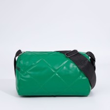 Bag Cross-Bodi with a zipper, green color