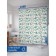 Photostore for the bathroom "Field flowers", Saten, size 180x200 cm