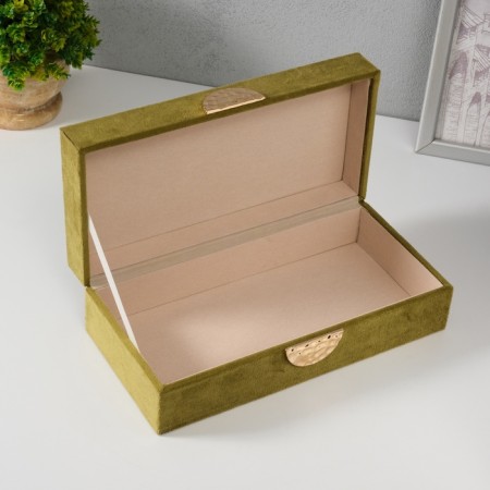 Casket Textile "Nucleus" Green 12x25x7.8 cm-1