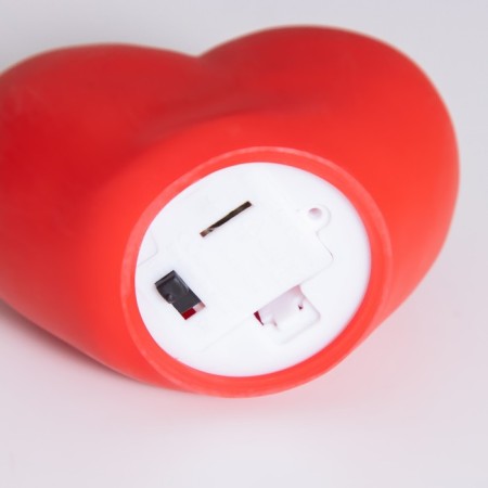 Night Plastic "Heart" 2W LED red 4x7.5x5cm-5