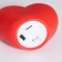 Night Plastic "Heart" 2W LED red 4x7.5x5cm