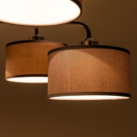 Suspended chandelier Citilux "Form" CL428261, 6x60W, E27, brown color-13