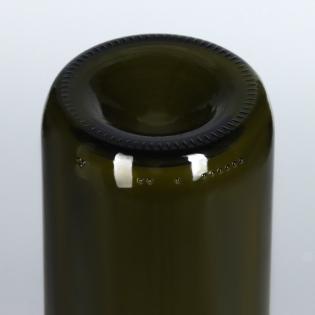 Shampan-classic bottle, glass, 750 ml, olive color-2