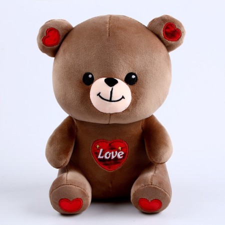 Soft toy "Bear", size 22 cm, brown color-3