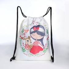 Bag for shoes on the lace, white color