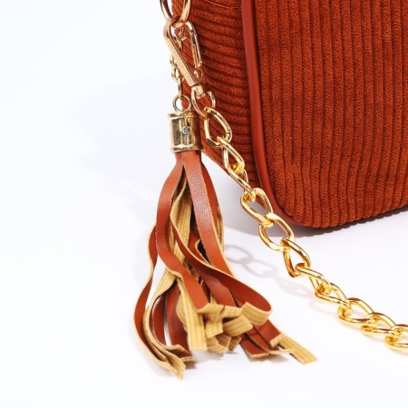 Bag Cross-Bodi with a zipper, the color is red-3