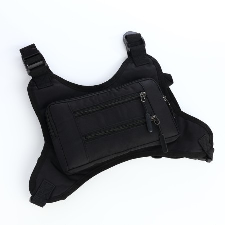 Babberry bag with lightning, 2 external pockets, black color-11