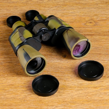 Binoculars 10x50, "sniper", khaki color, green lenses-1