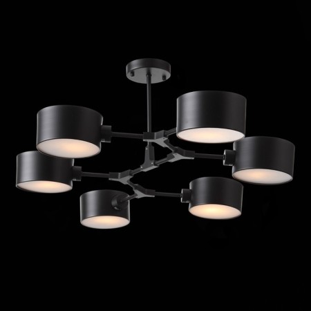 Ceiling EVOLUCE lamp. Sle183402-06. Gemento. 6x60 W, E14, 73x95.5x32 cm, black color-6