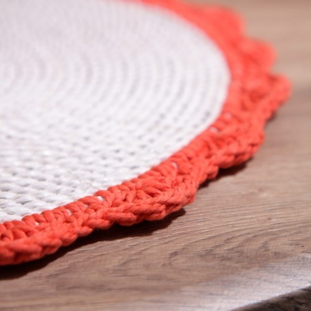 Wicker rug round 38 cm-3