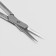 Scissors are manicure, for cuticles, bent, 10 cm, silver color, NSS-5