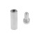 Remote holder for plates, 12x40 mm, color matte nickel, set 10 pcs.