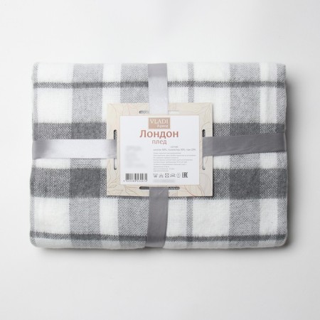 London plaid 140x200cm, 2/Pure, Bel/Ser/St. SER, HL 50%, PE 30%, pan 20%-3