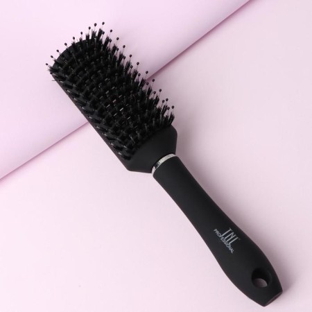 Combing massage, combined bristles, ventilated, 4.4 × 23 cm, black color