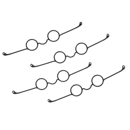 Glasses for toys, set 4 pcs, size 1 pc: 2.5 × 7 × 5.3 cm, black color-2