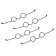 Glasses for toys, set 4 pcs, size 1 pc: 2.5 × 7 × 5.3 cm, black color