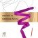 Ribbon for rhythmic gymnastics with a stick Grace Dance, 4 m, purple color