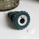 LED candle "Green Christmas tree" 7 × 15.5 × 7 cm, wax, battery CR2032, glow warm white