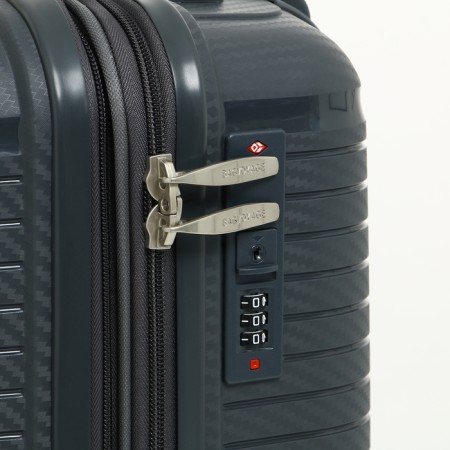 Small suitcase 20 "On a zipper, code lock, 4 wheels, color gray color-3