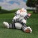 Garden figure "Cat" Gray, 22x33cm