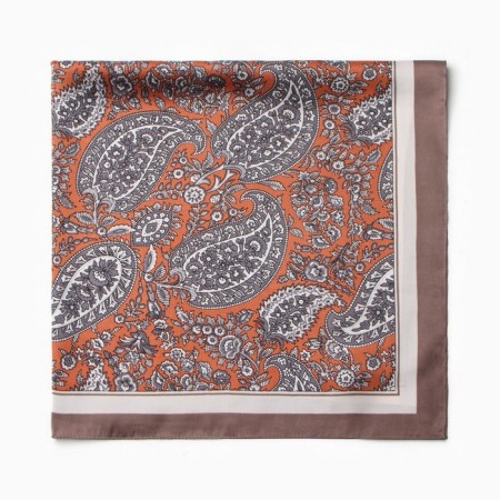 Women's scarf minku 70*70 cm, coffee-2